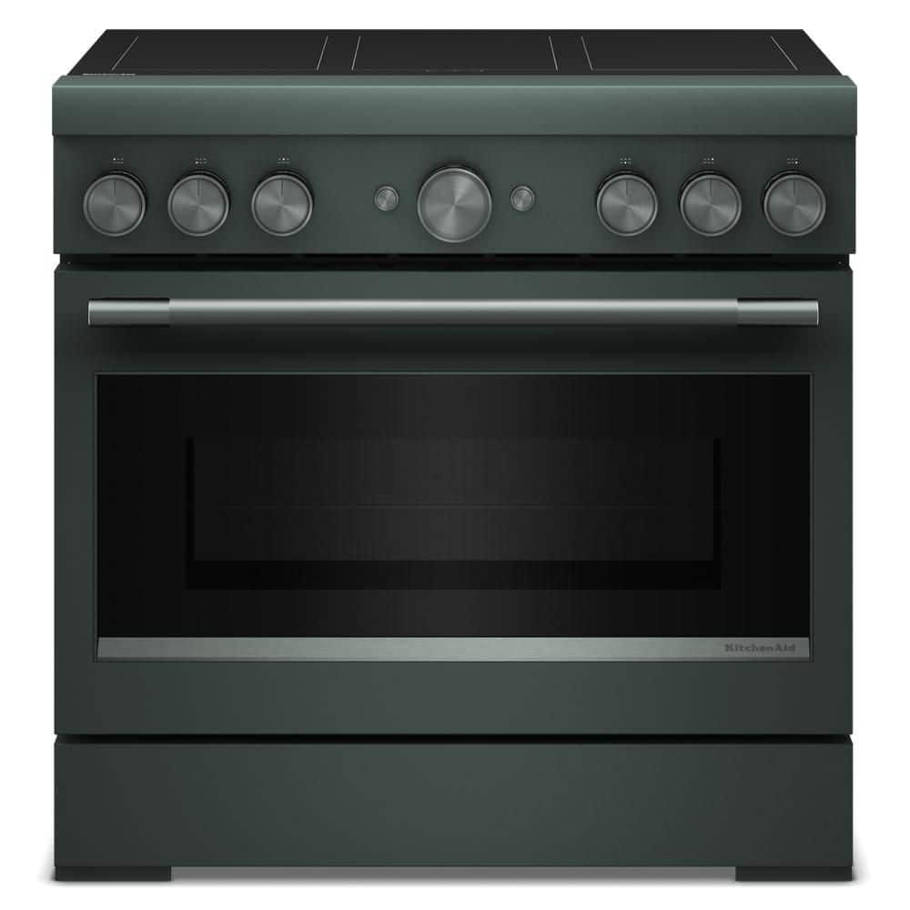 36 in. 6 Elements Commercial-Style Induction Range in Juniper with Air Fry price history on PriceWatchPro