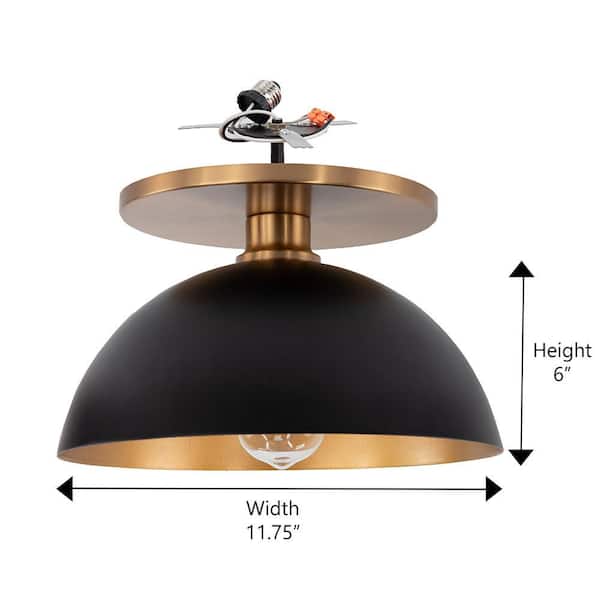 Worth Home Products WHP 6 in. Satin Brass Recessed Light Semi