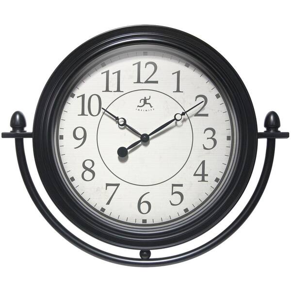 Infinity Instruments Finial Wall Clock 20308BK4551 The Home Depot