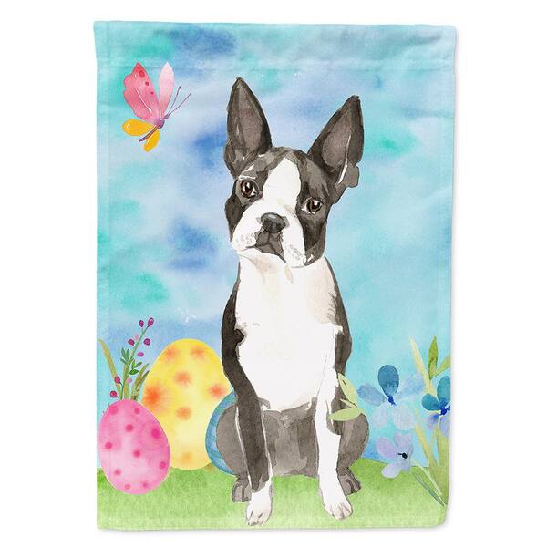 Caroline S Treasures 11 In X 15 1 2 In Polyester Easter Eggs Boston Terrier 2 Sided 2 Ply Garden Flag Ck1923gf The Home Depot