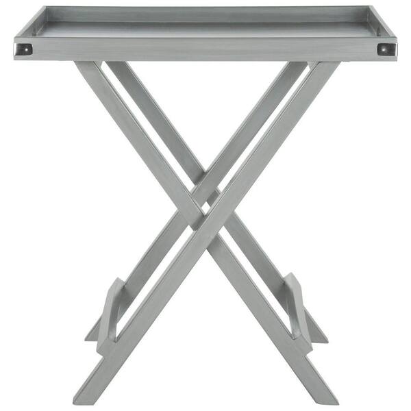 Safavieh Belvedere Gray Tray Side Table