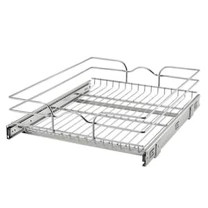 18 in. x 22 in. Single Kitchen Cabinet Pull Out Wire Basket