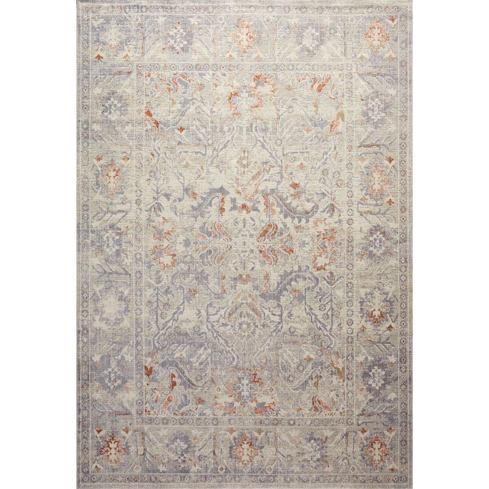Chris Love Julia Rosemarie Oatmeal / Lavender 9 ft. x 12 ft. Traditional Area Rug price history on PriceWatchPro