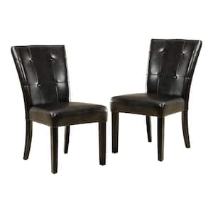 Culligan Espresso Faux Leather Upholstered Dining Chair (Set of 2)