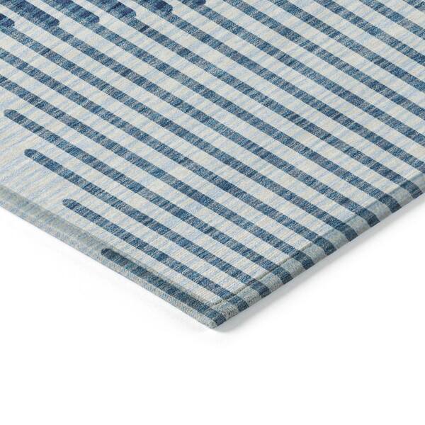Chantille Machine Washable Indoor/Outdoor Abstract ACN1001 Blue 8 ft. x 8 ft. Area Rug