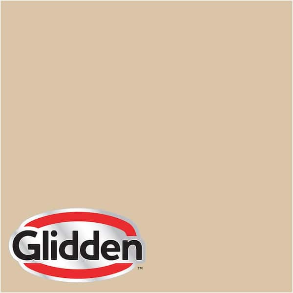 Glidden Premium 1 gal. #HDGO63 Whispering Wheat Flat Interior Paint with Primer