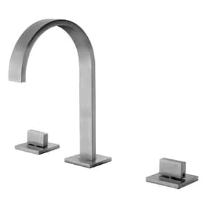 AB1336-BN 8 in. Widespread 2-Handle Luxury Bathroom Faucet in Brushed Nickel