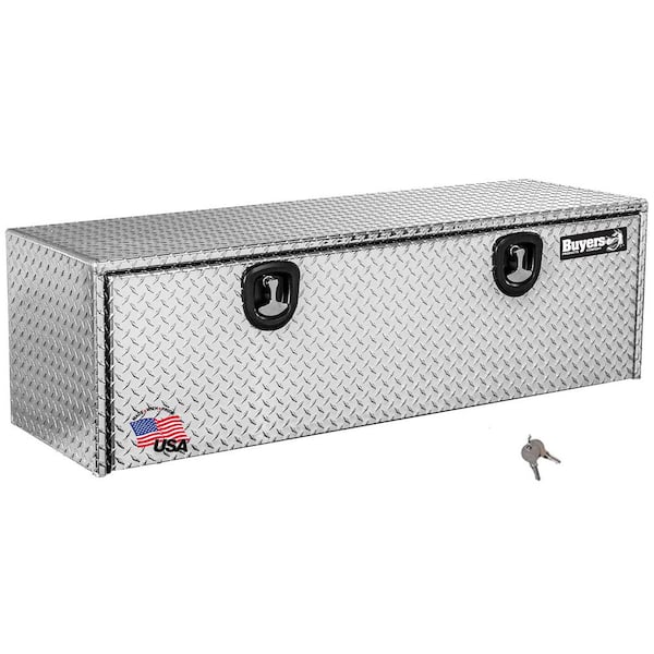 Buyers Products Company 18 in. x 18 in. x 60 in. Diamond Plate Tread Aluminum Underbody Truck Tool Box