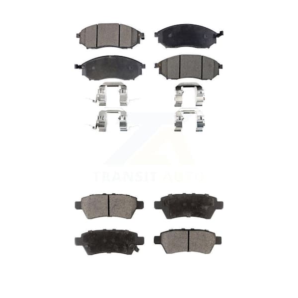 TEC Front Rear Ceramic Brake Pads Kit For 2008-2012 Nissan Pathfinder 5.6L KTC-100452