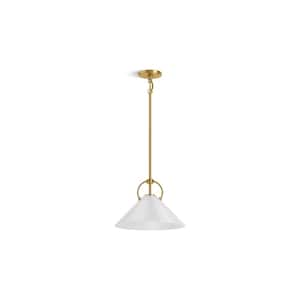 Kernen By Studio McGee 1-Light Brushed Moderne Brass Pendant Light