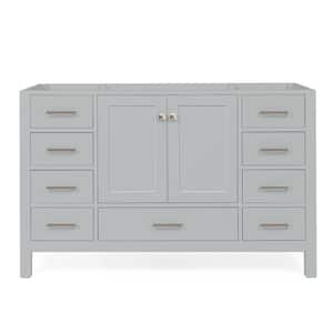 Cambridge 54 in. W x 21.5 in. D x 34.5 in. H Freestanding Bath Vanity Cabinet Only in Grey