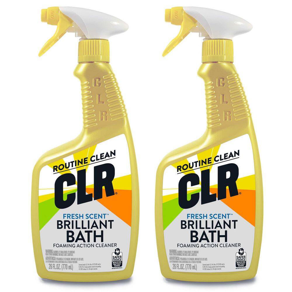 CLR 26 Oz Brilliant Bath Bathroom Cleaner 2 Pack BK 2000 2 The Home   Clr Shower Bathtub Cleaners Bk 2000 2 64 1000 