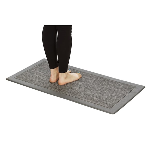 Piermont Gray 20 in. x 39 in. Anti-Fatigue Kitchen Mat