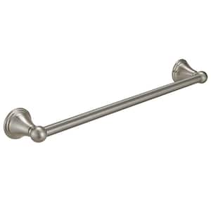 Traditional 18 in. Wall Mounted Bathroom Accessories Towel Bar Space Saving and Easy to Install in Brushed Nickel