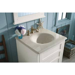 22.25 in. Iron/Impressions Vanity Top Bathroom Sink in Sandbar