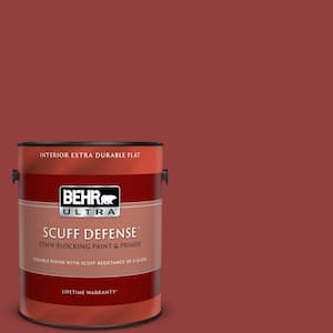 BEHR PREMIUM PLUS 8 oz. #BIC-49 Red Red Red Satin Enamel Interior/Exterior  Paint & Primer Color Sample B370316 - The Home Depot
