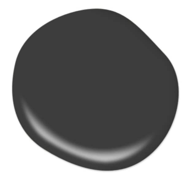 BEHR PREMIUM PLUS 1 qt. Pure Black Hi-Gloss Enamel Interior