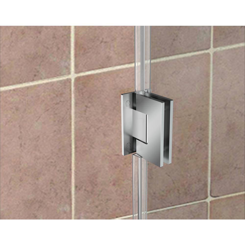 Belmore 55 x 72 Frameless Clear Glass Chrome Shower Door