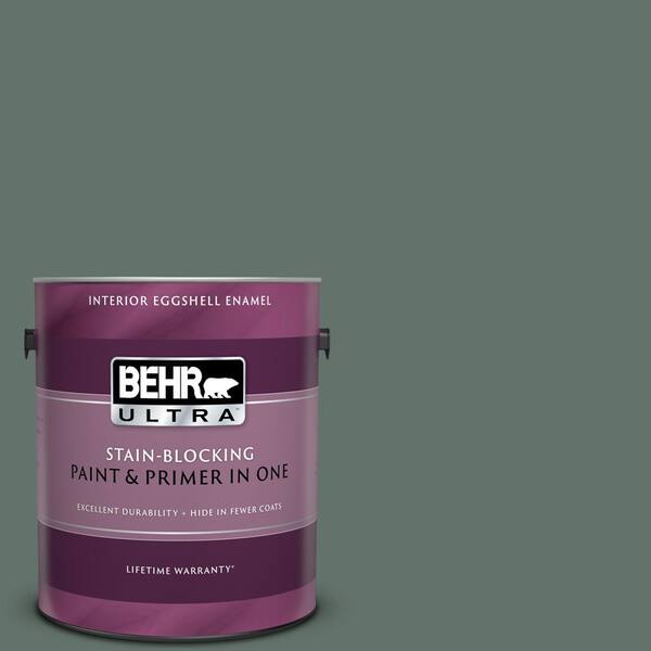 BEHR ULTRA 1 gal. #UL210-3 Heritage Park Eggshell Enamel Interior Paint and Primer in One