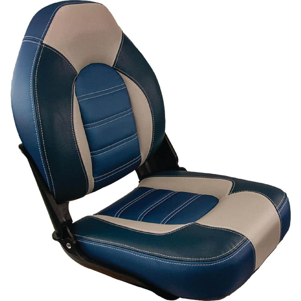 Springfield 1041419 Fish Pro II High Back Folding Seat - Blue/Grey