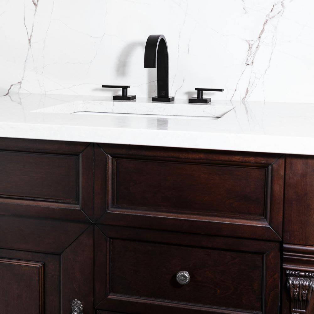 Matte Black Nickel Widespread Bathroom Faucet