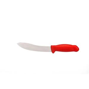 NIREY 7 in. Stainless Steel HCR 56-Skinning Knife with Red Handle