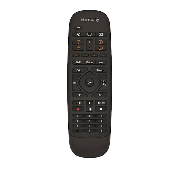 Logitech Harmony Home Companion Controller and Hub in Black 915-000239 - Home Depot