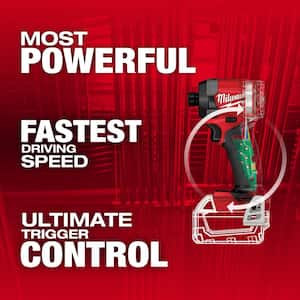 M18 FUEL 18V Brushless Cordless 1/4 in. Hex Impact Driver (Tool-Only) W/SHOCKWAVE Titanium Drill Bit Set (15-Piece)