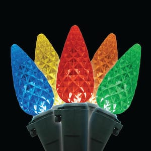 Flacchi Color Changing Christmas Lights, 49Ft 100 LED C6 Christmas