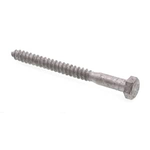 A307 Grade A Hot Dip Galvanized Steel 5/16 in. x 3-1/2 in. External Hex Lag Screws (25-Pack)