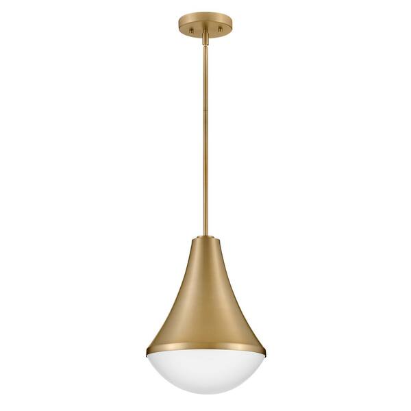 LARK - Haddie 1-Light Lacquered Brass Cone Pendant Light