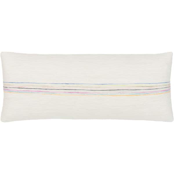 Artistic Weavers Ziad 12 in. x 30 in. Rainbow Striped Polyester Standard Throw Pillow