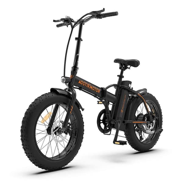 Folding Electric Bike with 500W Motor 36V 13AH Removable Lithium Battery,  20 in. to 4 in. Fat Tire Electric Bicycle 20211221A20B - The Home Depot