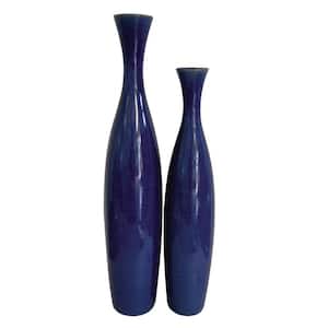 Jordan Cobalt Blue Ceramic Table Vase