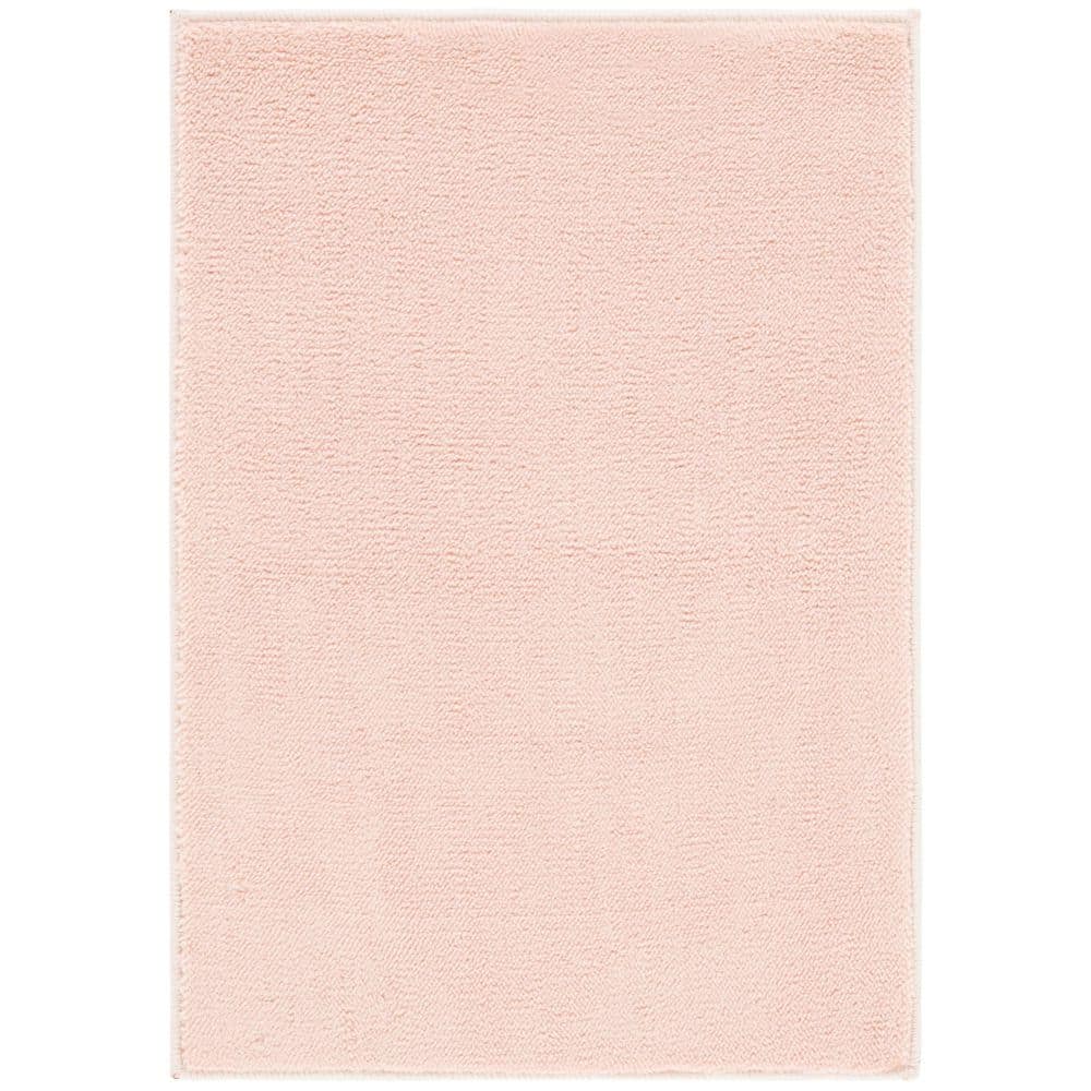 SAFAVIEH Loft 2 ft. x 4 ft. Peach Machine Washable Modern Solid Area ...