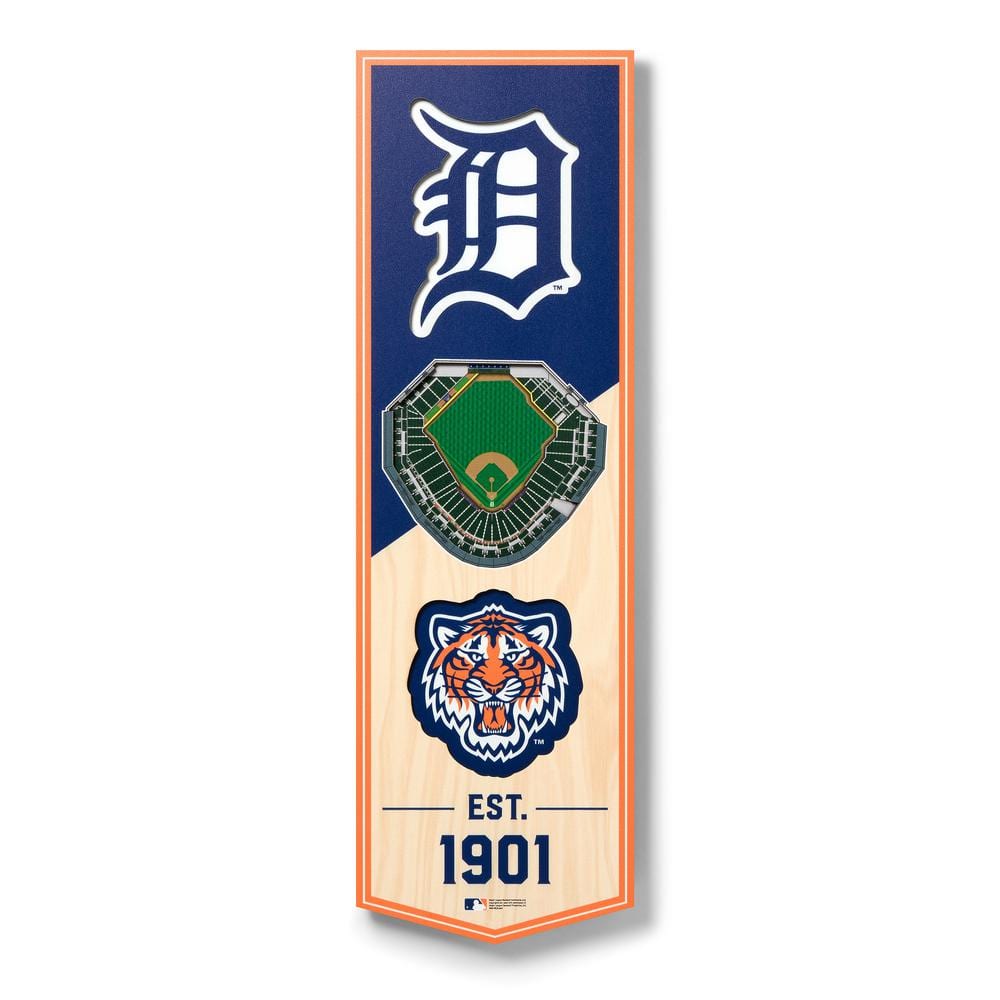  Encore Select 140-63 MLB Detroit Tigers Deluxe Frame Comerica  Park Print, 11-Inch by 14-Inch : Sports & Outdoors