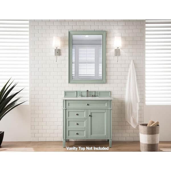 James Martin Vanities Brittany 28.8 in. W x 23.0 in. D x 32.8 in. H Single Bath Vanity Cabinet without Top in Sage Green
