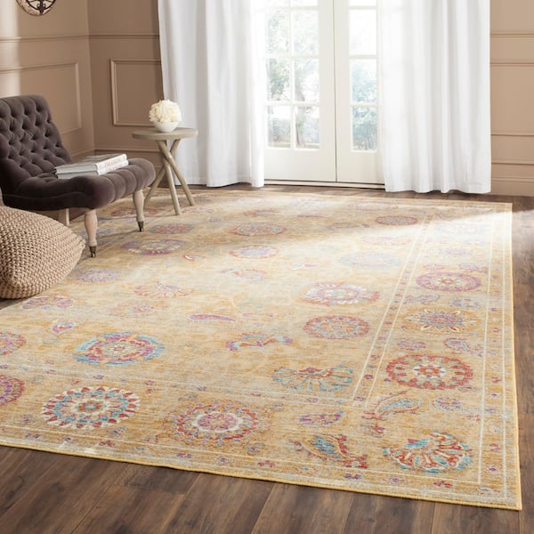 Sevilla 10 x 13 Gold/Multi Persian Area Rug
