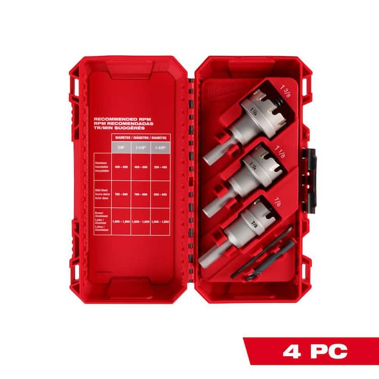 Milwaukee Carbide Hole Cutter Kit (4-Piece)