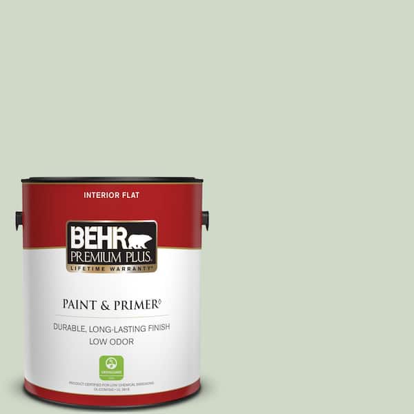 BEHR PREMIUM PLUS 1 gal. Home Decorators Collection #HDC-CT-25 Bayberry Frost Flat Low Odor Interior Paint & Primer