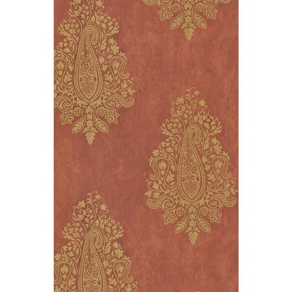 National Geographic Mehndi Tawny Paisley Paper Strippable Roll Wallpaper (Covers 56.4 sq. ft.)