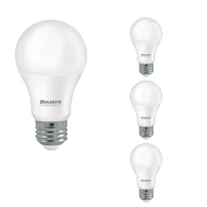 60-Watt Equivalent A19 Warm White Light 2700K, Medium Screw (E26) Dimmable Frost LED Light Bulb (4-Pack)