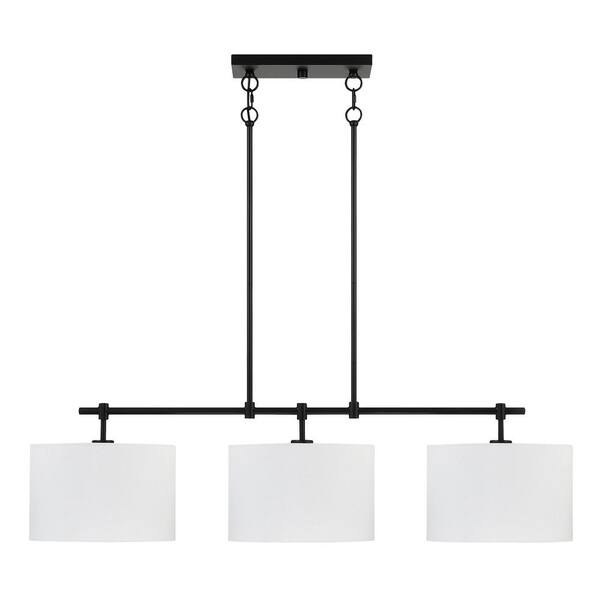 Oxford 3 Light Island In Chrome & Matte Black (373-CHMB-715