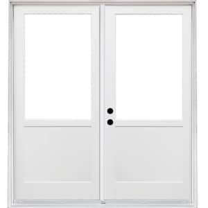 MMI Door 36 in. x80 in. Right-Hand Inswing Fan-Lite Clear 4-Panel Primed  Fiberglass Smooth Prehung Front Door on 6-9/16 in. Frame Z0365384R - The  Home Depot