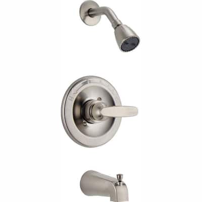 Delta Foundations 4 in. Centerset 2-Handle Low-Arc Bathroom Faucet with ...