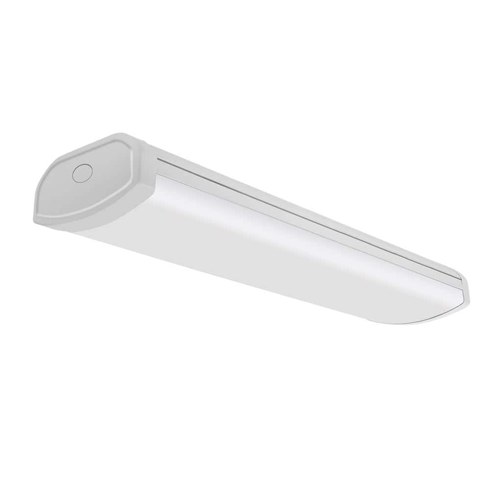 1-Pack 2 ft. 1800 Lumens LED Wraparound Ceiling Light Closet Garage Light S