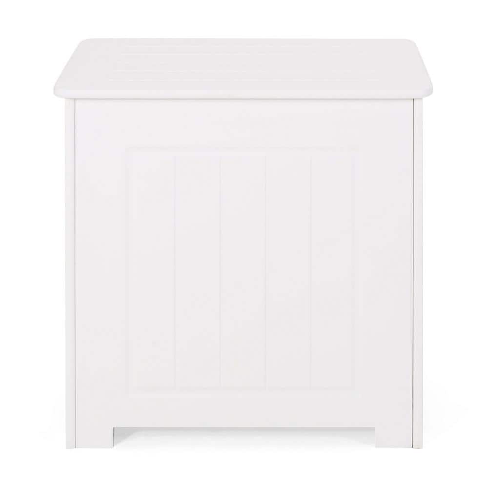 20 in. W x 15.75 in. D x 20.25 in. H White MDF Freestanding Linen Cabinet w