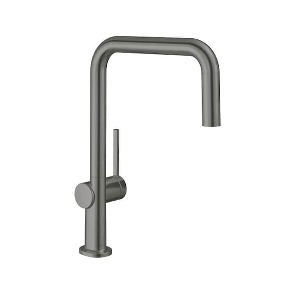 Hansgrohe Talis N  Single-Handle Kitchen Faucet with QuickClean in Brushed Black Chrome
