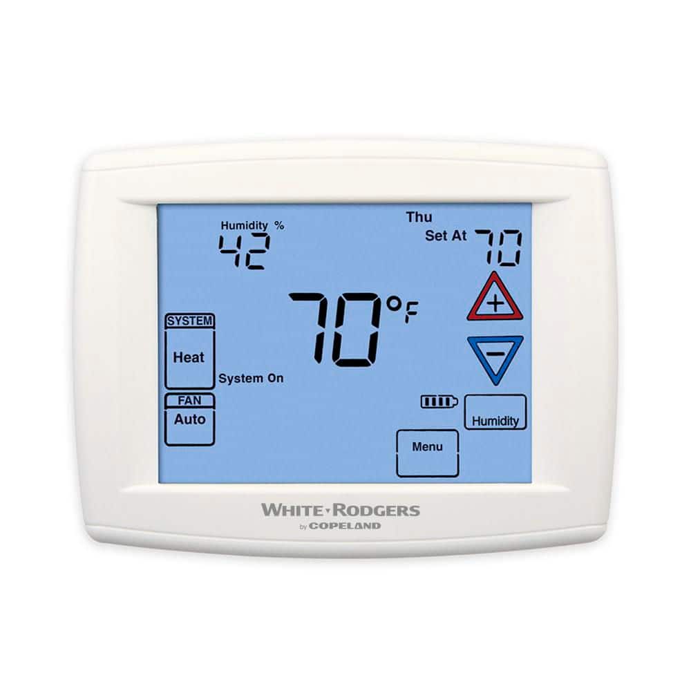 White-Rodgers 90 Series Blue, 7 Day Programmable, Heat Pump (2H/1C) Touchscreen Thermostat price history on PriceWatchPro
