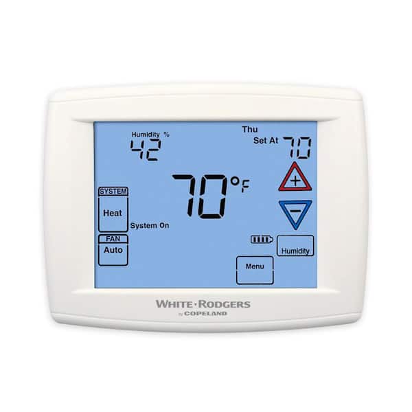 90 Series Blue, 7 Day Programmable, Heat Pump (2H/1C) Touchscreen Thermostat